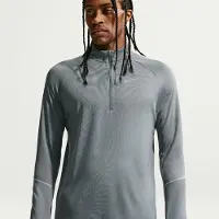 Nike Löpartröja Dri-FIT Miler UV - Grå/Silver, storlek Large