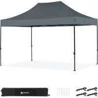 Vonroc Partytält - 3x4,5 m - Premium Easy-Up partytält | Grå
