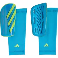 Adidas Benskydd Tiro League Ice Cold Precision - Lucid Ray Blue/gul, storlek L: 160-180 cm