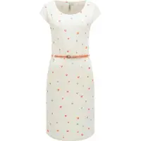 Ragwear Sommarklänning 'Lilithe Youmodo' elfenben / ljusgrön / mörkorange / rosa