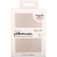 Kitsch , Saténkudden, Standardstorlek, Blush, 1 Kudden