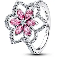 Pandora Timeless dubbel blomring i silver 194577C01-54