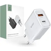 Tech-Protect C30W nätverksladdare PD 30W QC 3.0 2-port vit