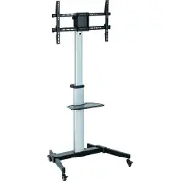 Techly ICA-TR 1546, 200 x 200 mm, 600 x 400 mm, -10 - 5°, 180°, Gjuten aluminium, Plast, Stål, Svart, Grå