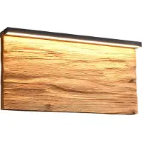 TRIO Lighting Vägglampa Kalea, dimbar, Ljust trä, Vardagsrum / matsal, Trä, Vägglampa, vägglampa inomhus