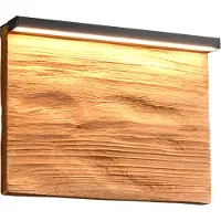 TRIO Lighting Vägglampa Kalea, dimbar, Ljust trä, Vardagsrum / matsal, Trä, Vägglampa, vägglampa inomhus