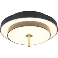 TRIO Lighting LED taklampa Keaton, dimbar, Svart, Vardagsrum / matsal, Metall, LED-taklampa