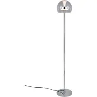 TRIO Lighting LED golvlampa Flynt, dimbar, Förkromad / silver, Vardagsrum / matsal, Metall, Modern, LED-golvlampa