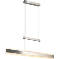 TRIO Lighting Pendellampa Arcola, dimbar, Aluminium / grå / zink, Vardagsrum / matsal, Metall, Modern