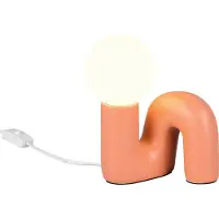TRIO Leuchten Bordslampa Quinn, Gul / orange, Vardagsrum / matsal, Keramik, Ungt boande, Bordslampa