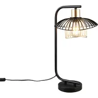 TRIO Leuchten Bordslampa Lauris, Svart, Vardagsrum / matsal, Metall, Modern, Bordslampa