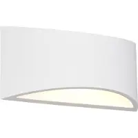 TRIO Lighting Vägglampa Wacadia, Vitt / opal, Vardagsrum / matsal, Gips / lera, Modern, Vägglampa, vägglampa inomhus