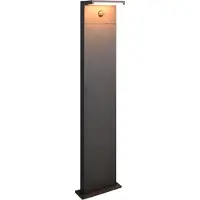 TRIO Lighting LED-väglampa Ravi, antracit, höjd 100 cm, sensor, IP54 Ravi, Svart, Aluminium / grå / zink, Modern