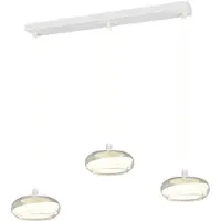 TRIO Lighting Hänglampa Tarsia, dimbar, Vitt / opal, Vardagsrum / matsal, Glas, Modern, Pendellampa