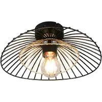 TRIO Leuchten Taklampa Lauris, dimbar, Svart, Vardagsrum / matsal, Metall, Modern, Taklampa