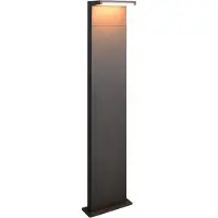 TRIO Lighting LED-väglampa Ravi, antracit, höjd 100 cm, metall, IP65 Ravi, Svart, Aluminium / grå / zink, Modern