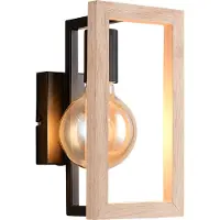 TRIO Leuchten Vägglampa Bano, dimbar, Svart, Vardagsrum / matsal, Metall, Modern, Vägglampa, vägglampa inomhus