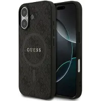 GUESS 4G Ring Classic Logo MagSafe-fodral för iPhone 17 - svart