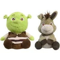 Just Play Comfeez Shrek And Donkey 30cm Nallebjörn