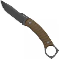 Kizer Cutlery Billy Bones 1115A2 Graywashed AEB-L, Tan G10, fixed knife, Maksim Epifantsev design
