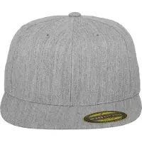 Flexfit Premium 210 Fitted Cap Grå S-M Man