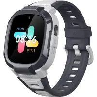 Mibro Kids P6 - Smart klocka med rem - handledsstorlek: upp till 248,5 mm - display 1.4 - 128 MB - Bluetooth, Wi-Fi, LTE - 4G - 2 Megapixel kamera - grå