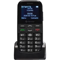 Denver BAS-18800L seniortelefon / enkel 4G-mobil / trygghetstelefon med SOS-knapp / laddningsdocka