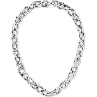 Calvin Klein Sculptured Drops Chain Link Necklace