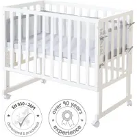 Roba Comforter & Bassinet 3in1 White med Barrier Style grey