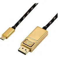 Roline USB-C / DisplayPort Adapterkabel USB-C-kontakt, DisplayPort-kontakt 2.00 m Flerfärgad 11.04.5849 guldpläterad kontakt USB-C-skärmkabel