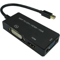 Value Mini-DisplayPort / DVI Adapterkabel Mini DisplayPort-kontakt, DVI-I 18+5-polig Uttag 0.10 m Svart 12.99.3154 Aktiv med signalförstärkning