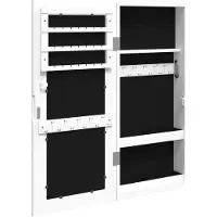 vidaXL Spegelskåp vit fristående 30x8,5x67 cm