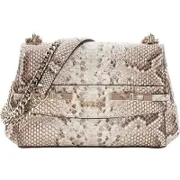 GUESS för kvinnor. HWKG9933780 Melinda Mini beige handväska (OSFA), Casual, Djurmönster, Polyuretan