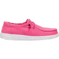 HeyDude Wendy Stretch Canvas Kottontjejers Fandango Rosa Mockasiner Skor
