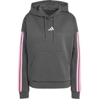 Adidas Essentials 3 Stripes Fleece Huvtröja