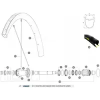 Mavic Ksyrium Pro Carbon Sl Ust Disc Bakre Högra Ekrar 12 Enheter