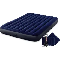 Intex 64765 Dura-Beam Uppblåsbar säng (L x B x H) 203 x 152 x 25 cm Blå