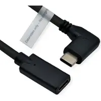 Roline DisplayPort-kabel USB 3.2 Gen1 USB-C-kontakt, USB-C uttag 2.00 m Svart 11.04.5496