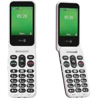 Doro Leva E22 stort tangentbord-klapptelefon 4G röd/vit