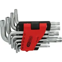 Ks Tools 151.4570 TX Vinkelskruvmejselset TB 10, TB 15, TB 20, TB 25, TB 27, TB 30, TB 40, TB 45, TB 50 9 delar