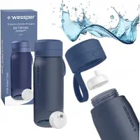 Wessper filterflaska B2 TRITAN Actitex 500 ml blå (WES273-500-BL_K)