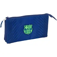Safta Trousse Triple - - F.C. Barcelona - Bleu Marine - Enfant - Confortable marinblå färg