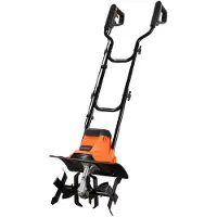 Vevor Sladdbunden elektrisk jordfräs, 36 cm jordfräsbredd för trädgårdsbruk, 1200 W motor för kraftig jordfräs, kultivator med stålpinnar och fällbart handtag, för gräsmatta, gård och trädgårdsskötsel