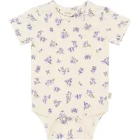 Petit Piao Body k/ä - PpStar - Äggtod Viola AOP - - 62 - Body K/Ä
