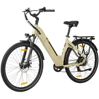 TTGO C3 SE Elcykel Vuxna - 250W Högeffektiv Borstlös Motor 36V 18Ah Batteri Perfekt för Stadskörning & Fritidsturer gul