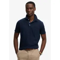 Superdry för män. M1110486A Polo Classic Bomull Linne marinblå (XXL), Klassisk, Kort ärm, Marino
