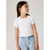 Name it T-shirt - Crop Top - NkfNoralina - Bright White - - 6 år (116) - T-shirt