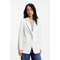 BOSS Regular-fit blazer in stretch crepe