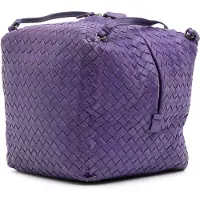 Bottega veneta Begagnad Nappa Intrecciato Kub Crossbody
