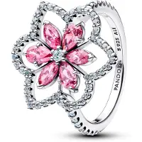 Pandora Timeless dubbel blomring i silver 194577C01-58